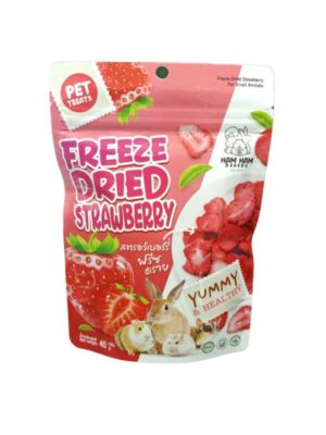 277458 Ham Ham Bakery Freeze Dried Strawberry - สตรอว์เบอร์รีอบแห้ง 40G (54448)