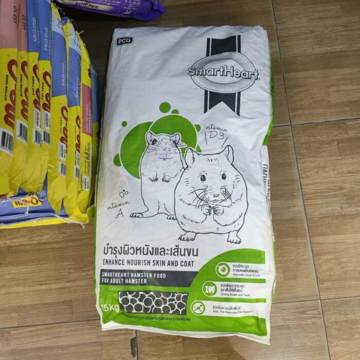 อาหารหนูแฮมสเตอร์ 15kg Smartheart Hamster Complete & Balance