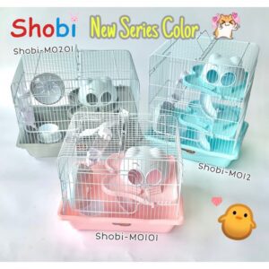 439737 Shobi M0201 Hamster Cage - กรงหนูแฮมสเตอร์พร้อมอุปกรณ์ (45x28x32cm)