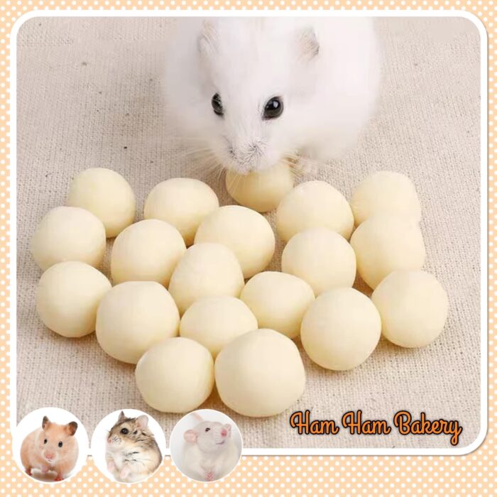 SOOS Ham Ham Bakery Goat Milk Ball - ขนมสัตว์เลี้ยง นมแพะบอล 30g (50201)