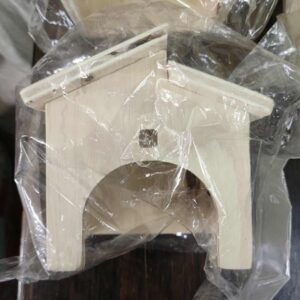 บ้านไม้แฮมสเตอร์ 466190 Wooden Hamster House - บ้านไม้แฮมสเตอร์ หลังคาต่างระดับ
