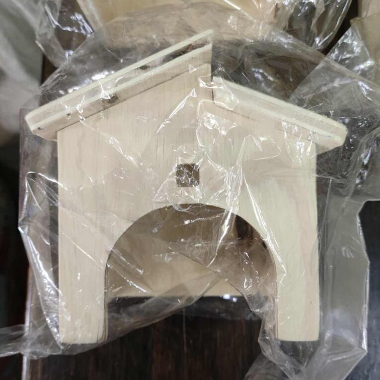 Wooden Hamster House - บ้านไม้แฮมสเตอร์ หลังคาต่างระดับ