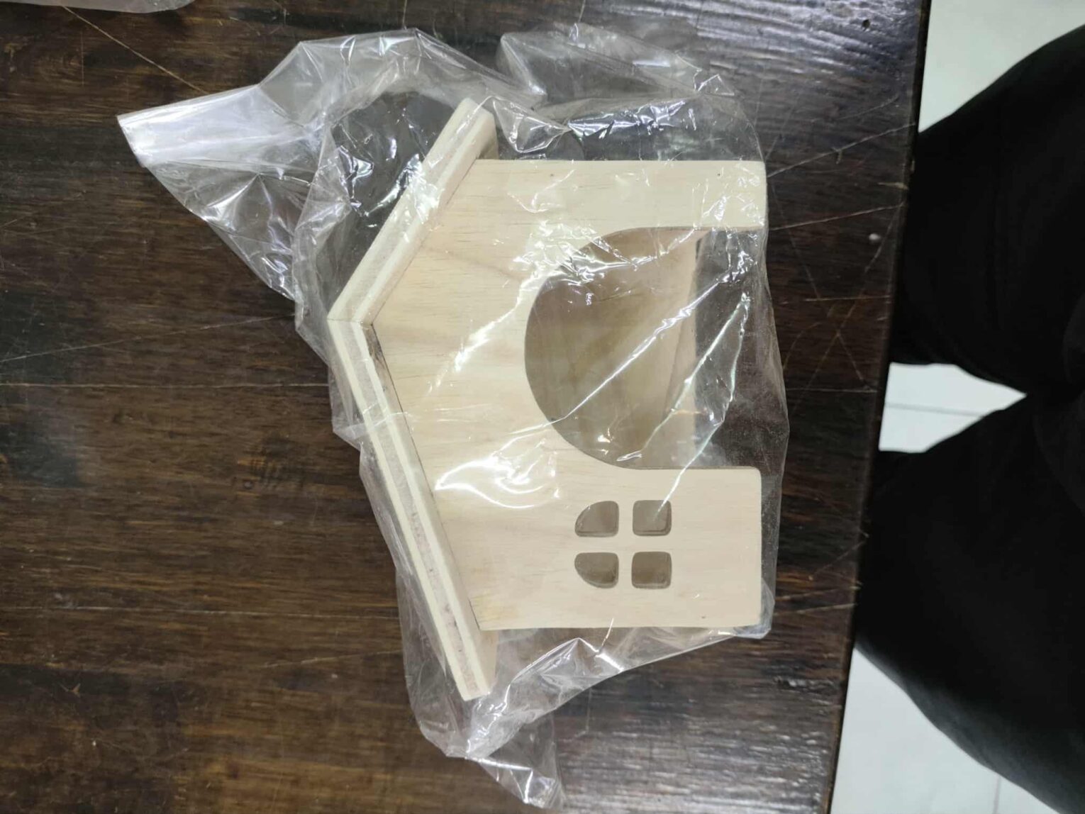 Wooden Hamster House - บ้านไม้แฮมสเตอร์ หลังคาเฉียง