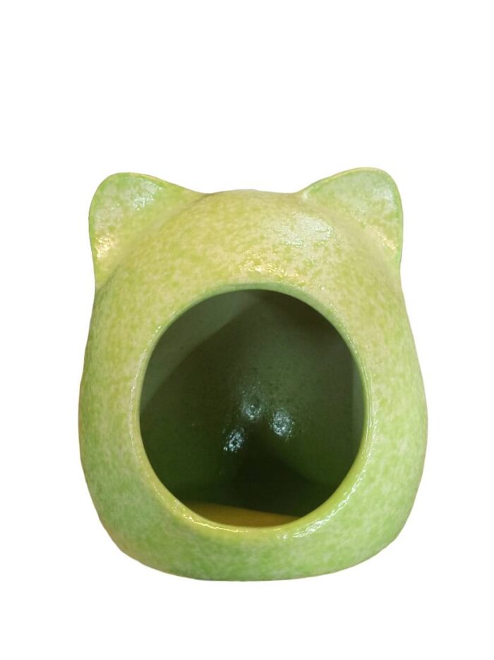 JSM Ceramic - บ้านแฮมสเตอร์เซรามิครูปหมี M (11x14cm) (10729)
