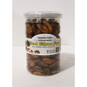70185d0de8fcbb94d938d97bb40403c6 Dehydrator Dried Silkworm Papae - หนอนไหมอบแห้ง 80g (59474)