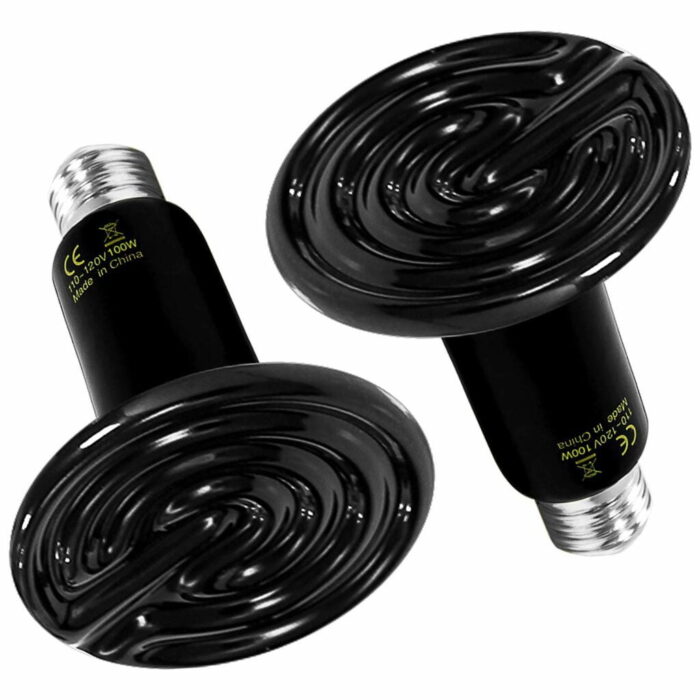 Large Ceramic Heat Lamp - หลอดไฟเซรามิคให้ความร้อนแบบหัวแบน 50w (14315)