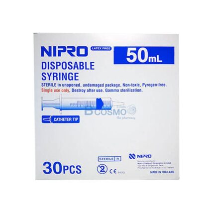 Nipro Syringe - ไซริงค์กระบอกฉีดยา 50cc (1ชิ้น)(63730)