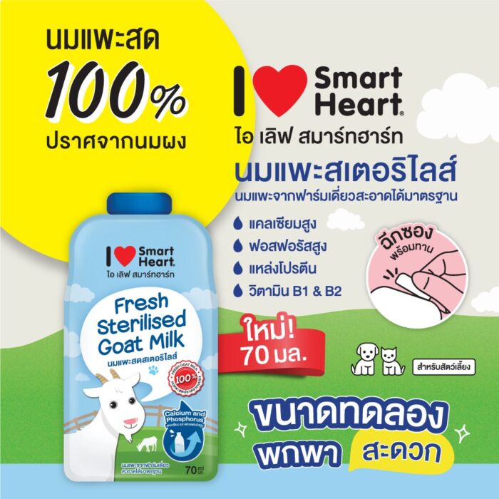 พบคำแนะนำในการเลือกกรงนกที่สมบูรณ์แบบ 10 I Love SmartHeart Fresh Sterilised Goat Milk - นมแพะสดสเตอริไลซ์ 70ml (58000)