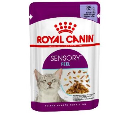 Royal Canin Sensory Feel Cat Jelly - อาหารแมวเปียกสูตรกระตุ้นการกินด้วยเนื้อสัมผัสเฉพาะ(เยลลี่) 85g (64569)