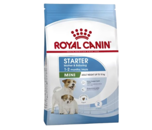 อาหารสุนัข 61065 Royal Canin Mini Starter Mother & Baby Dog 1-2 Month – อาหารสุนัขสำหรับแม่สุนัขและลูกสุนัขแรกเกิด 1-2 เดือน