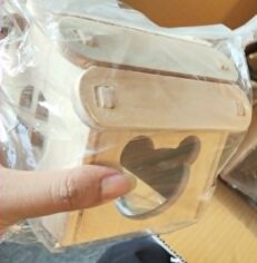 Wooden Hamster House - บ้านไม้แฮมสเตอร์มิกกี้ หลังคาพิเศษ (63664)