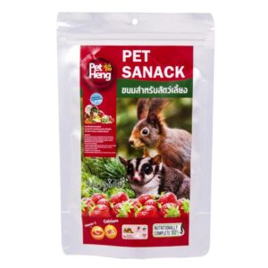 fcf53f20deb1788653fc6cebafbaa323 Pet Heng Pet Snack - ขนมสัตว์เลี้ยงรสสตรอว์เบอร์รี่ 80g (80393)