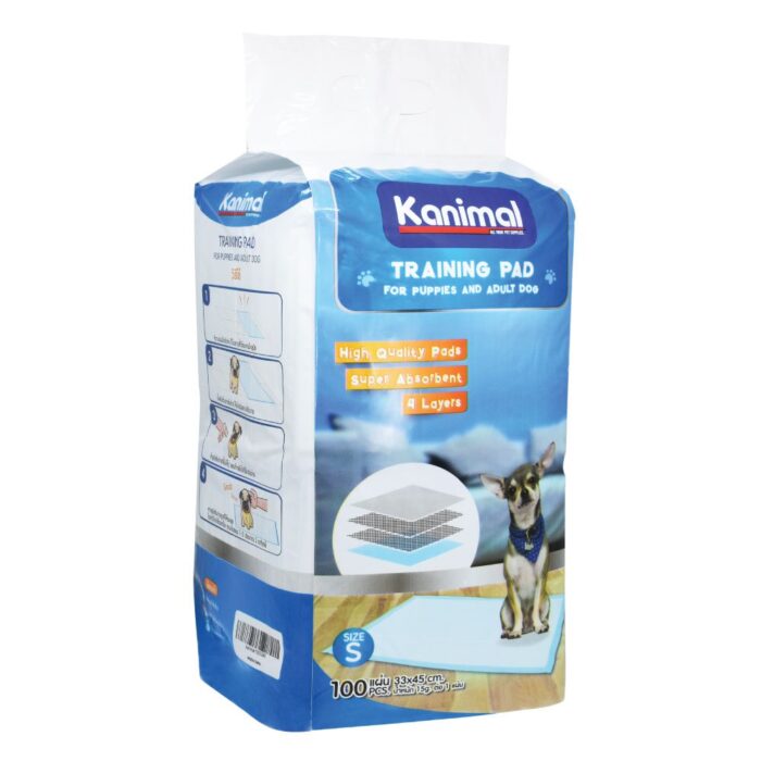 SOOS Kanimal Training Pad Size S - แผ่นรองซับสัตว์เลี้ยง Size S (15g/100แผ่น) (33x45cm) (71420)