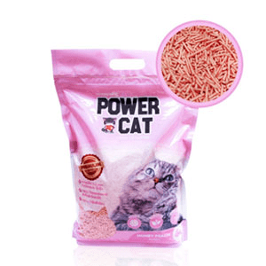 Power Cat Tofu Cat Litter Honey Peach Scent - ทรายแมวเต้าหู้กลิ่นฮันนี่พีช 6L (77982)