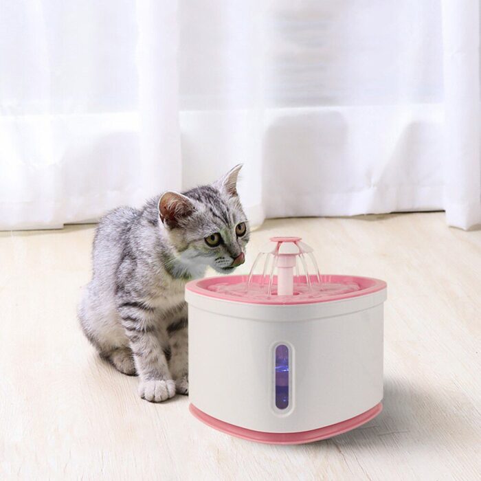 Boqi Factory Cat Fountain - น้ำพุแมวรูปหัวใจพร้อมไส้กรอง 1.6L (70017)