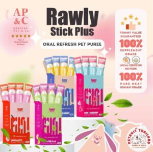 76123 Rawly Stick Plus+ Oral Refresh Pet Puree 16g - ขนมสำหรับแมวเลีย เกรดพรีเมี่ยม สูตรผสมผลไม้ 16 กรัม (76123)