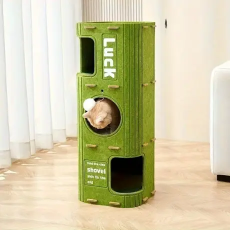 พบคำแนะนำในการเลือกกรงนกที่สมบูรณ์แบบ 10 Cat Condo House Modern Tower - บ้านสำหรับแมวแบบคอนโด วัสดุผ้าสักหลาด