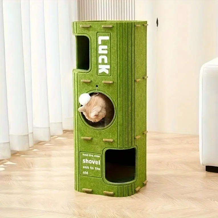 Cat Condo House Modern Tower - บ้านสำหรับแมวแบบคอนโด วัสดุผ้าสักหลาด