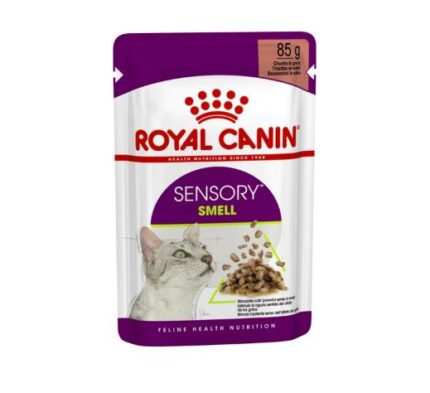 Royal Canin Sensory Smell Cat Gravy - อาหารแมวเปียกสูตรกระตุ้นการกินด้วยกลิ่นหอมเฉพาะ(เกรวี่) 85g (68455)