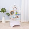 kiao-bird-cage-9030 KIAO Bird Cage 9030 - กรงนก ทรงกลม พร้อมอุปกรณ์ ขนาด (Ø33.5x73cm) (066879)