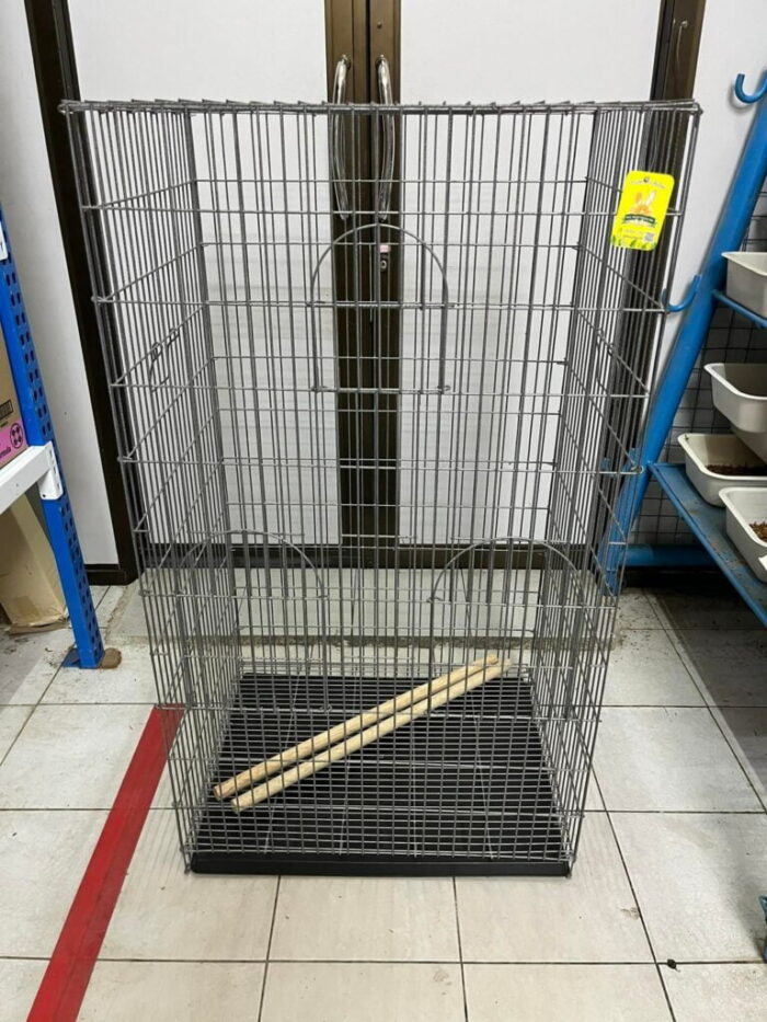 KIAO Bird Cage - กรงนกแก้ว นกกระตั้ว - ใหญ่ (90x65x155cm)(78396)