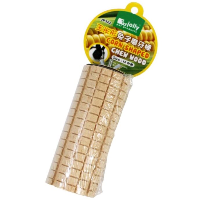 SOOS Jolly Rabbit Corn-Shaped Chew Wood JP322 - ไม้ลับฟันทรงข้าวโพดสำหรับสัตว์ฟันแทะ (80112)