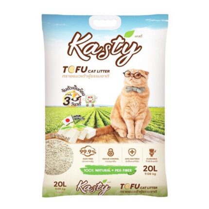 Kasty Original Tofu Cat Litter - ทรายแมวเต้าหู้ธรรมชาติกลิ่นดั้งเดิม 20L (172919)