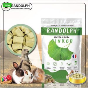 RANDOLPH2 Randolph Herbal TX Ginkgo Biloba Supplement - อาหารเสริมกระต่าย ขนมสมุนไพร สูตรเสริมใบกิงโกะ 70g