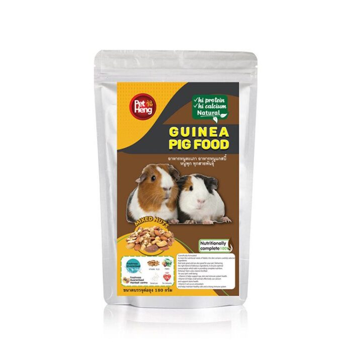 Pet Heng Guinea Pig Food Mixed Nuts - อาหารหนูแกสบี้ หนูตะเภาทุกสายพันธุ์ รสถั่วรวม 180g (171993)