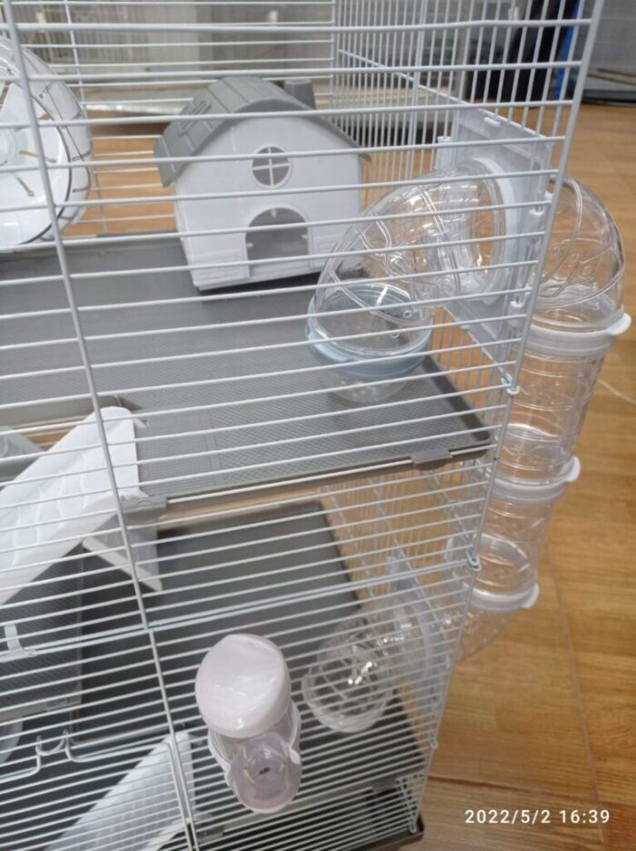 236141-3 KIAO Hamster Cage 511DB - กรงแฮมเตอร์ 4ชั้นพร้อมอุปกรณ์ (55x30x70cm) (236141)