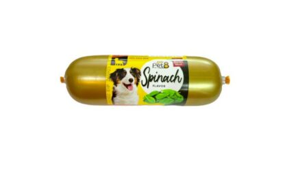 Pet8 Hot Dog Bar Spinach Flavor - ฮอทดอกบาร์รสผักโขม 150g (243044)