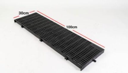 JSM Slat Flooring - สแลท ปูพื้น วางของ ปูกรงสัตว์เลี้ยง สีดำ (30x100x5cm)(247297)
