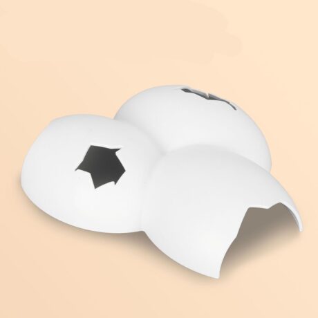 Reptile Cave - ถ้ำซ่อนตัวเรซิ่น สำหรับสัตว์เลื้อยคลาน แบบเปลือกไข่สีขาว (20x16x4.7cm) (242003)