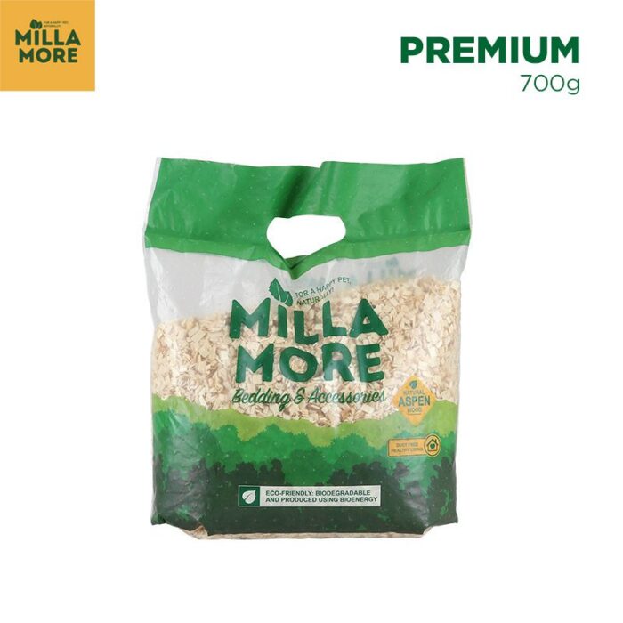 Milla More Nature Aspen Wood - ขี้เลื่อยรองพื้นเกรดพรีเมี่ยม ไม่มีฝุ่น แบบหยาบ 700g (251311)