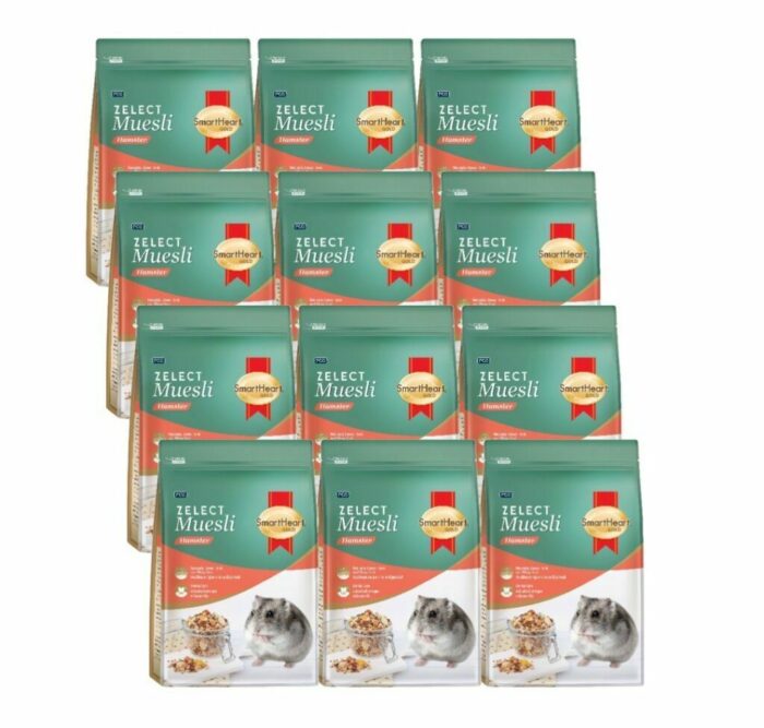 16343184591558 (1) Smartheart Gold Zelect Muesli Hamster - อาหารหนูแฮมสเตอร์ 500g (7293)