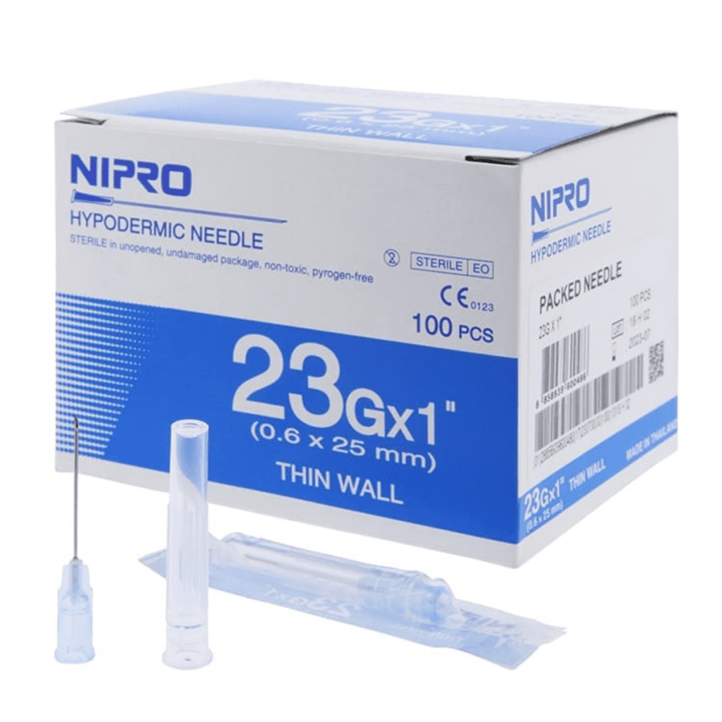 พบคำแนะนำในการเลือกกรงนกที่สมบูรณ์แบบ 9 Nipro Hypodermic Needle 23Gx1" (1Needle) - หัวเข็มฉีดยา 1ชิ้น (0.60x25mm) (252877)