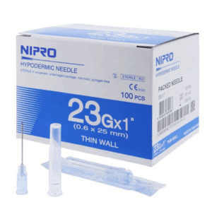 23gx1__1200x1200 Nipro Hypodermic Needle 23Gx1" (1Needle) - หัวเข็มฉีดยา 1ชิ้น (0.60x25mm) (252877)