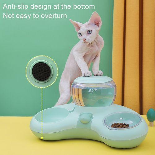 Automatic Pet Feeder - ที่ให้อาหารและน้ำสำหรับสัตว์เลี้ยงแบบอัตโนมัติ (39x16x20cm) (250794)