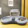 Automatic Pet Feeder - ที่ให้อาหารและน้ำสำหรับสัตว์เลี้ยงแบบอัตโนมัติ (39x16x20cm) (250794)