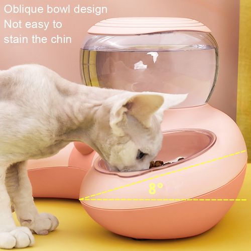 Automatic Pet Feeder - ที่ให้อาหารและน้ำสำหรับสัตว์เลี้ยงแบบอัตโนมัติ (39x16x20cm) (250794)