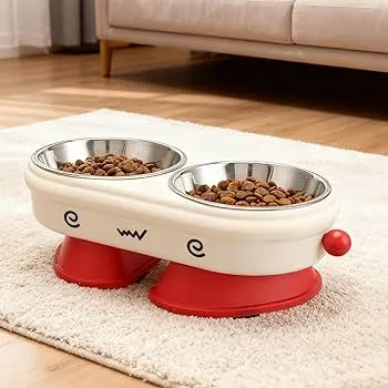 Double Elevated Pet Food Bowl Anti-Slip & Elevated