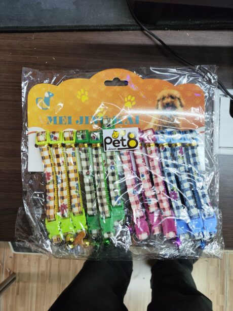 Pet8 Pet Collar GHC42 - ปลอกคอสัตว์เลี้ยง 10mm ลายสก๊อตดอกไม้ (261113)