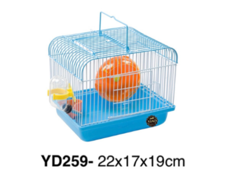 SOOS KIAO YD259 Hamster Cage - กรงแฮมเตอร์สี่เหลี่ยมพร้อมอุปกรณ์ (22x17x19cm) (252369)