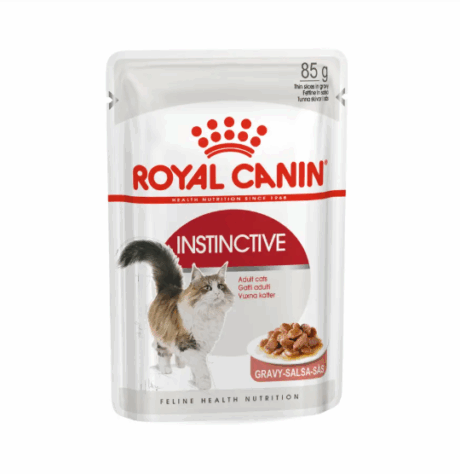 Royal Canin Instinctive Gravy - อาหารแมวเปียก อินสทิงค์ทีฟในซอสเกรวี่ 85g