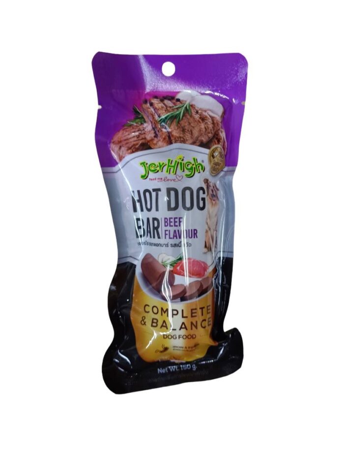 Jerhigh Hotdog Bar - ไส้กรอกรสเนื้อย่าง 150g (262857)