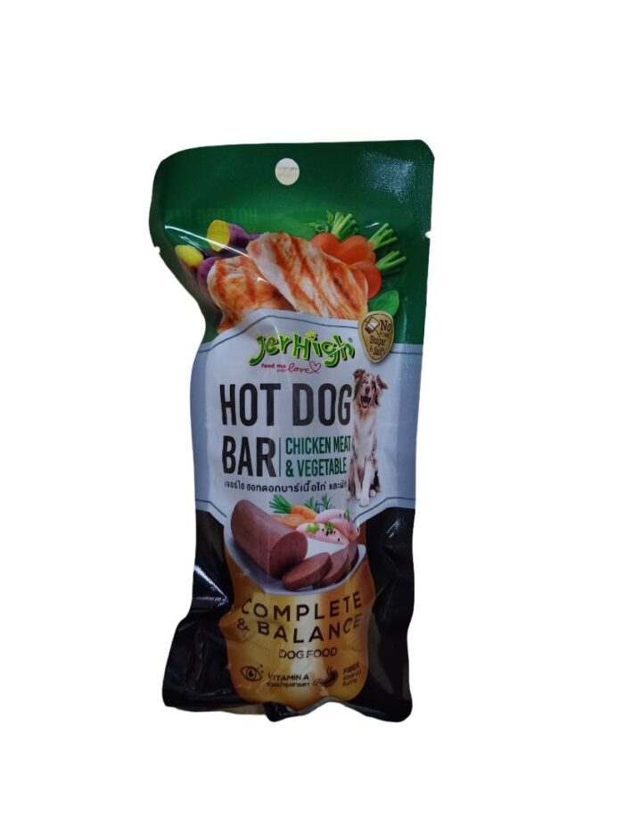 Jerhigh Hotdog Bar - ไส้กรอกรสไก่และผัก 150g (262862)