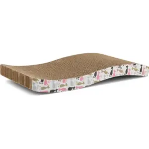 CAT_SCRATHER_WAVE YOYOPET Cat Scratcher - ของเล่นแมว ที่ลับเล็บแมวแบบโค้ง ขนาด 45x21x4.5 เซนติเมตร (264102)