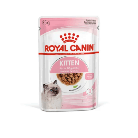 Royal Canin Kitten Gravy - อาหารเปียกสำหรับลูกแมวในน้ำเกรวี่ 85g