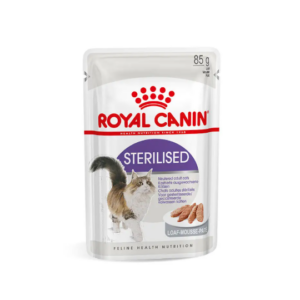 อาหารแมวเปียก 263240 Royal Canin Sterilised Loaf - อาหารแมวเปียกสูตรเฉพาะสำหรับแมวทำหมัน แบบเนื้อบดละเอียด 85g