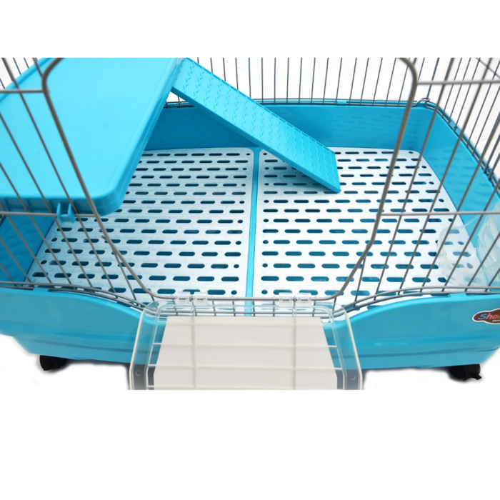 l0 Shobi Rabbit Cage R61A - กรงกระต่าย 2ชั้นพร้อมอุปกรณ์ (82x52x66cm) (263285)